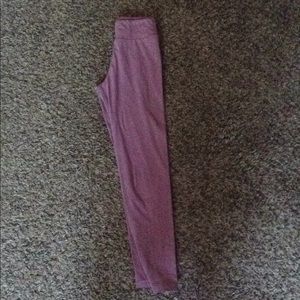 Solid purple leggings